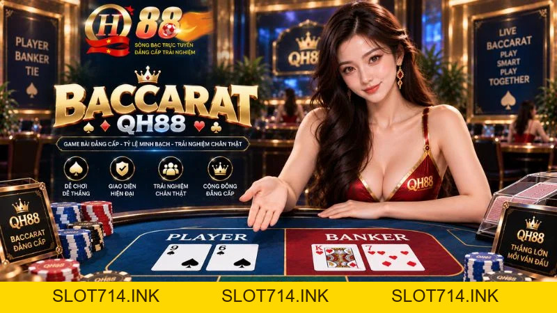 Cách Chơi Baccarat QH88 – Luật Rút Bài 3 Lá & Bàn Cược 3D