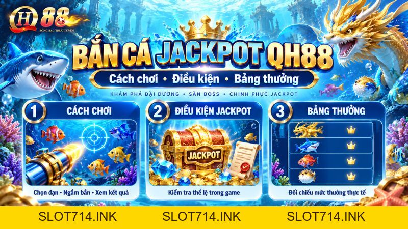 Bắn Cá Jackpot QH88 – Cách Chơi, Điều Kiện Và Bảng Thưởng