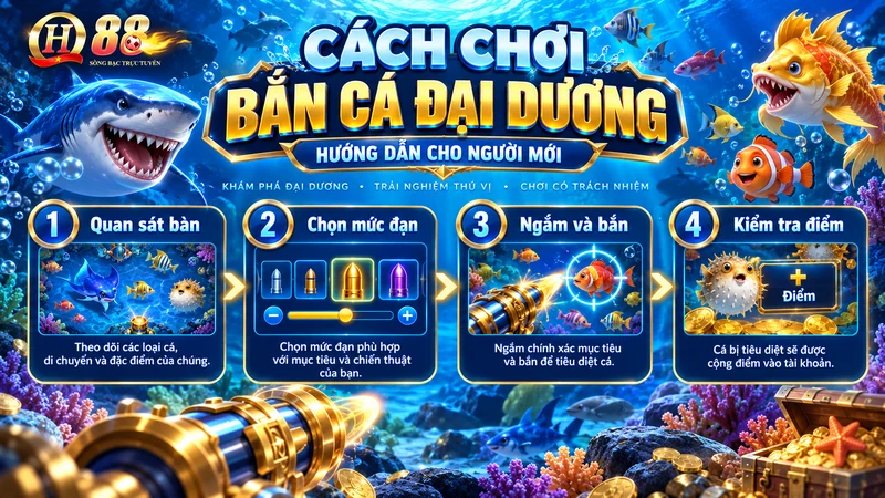 Bắn Cá Đại Dương QH88 – Cách Chơi Và Đọc Bảng Trả Thưởng