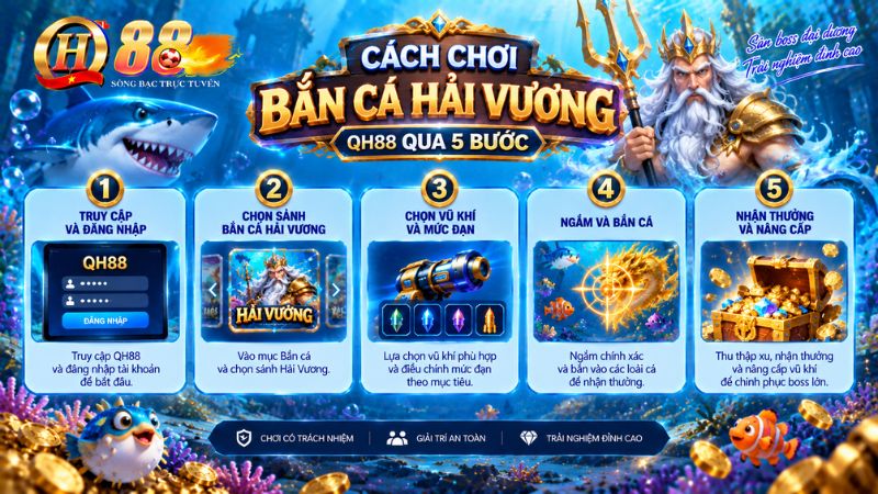 Bắn Cá Hải Vương QH88 – Cách Chơi & Đọc Giao Diện