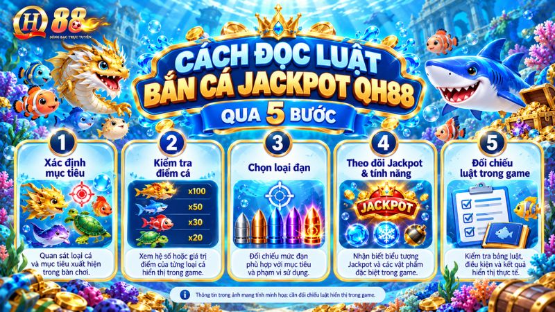 Bắn Cá Jackpot QH88 – Cách Chơi, Điều Kiện Và Bảng Thưởng