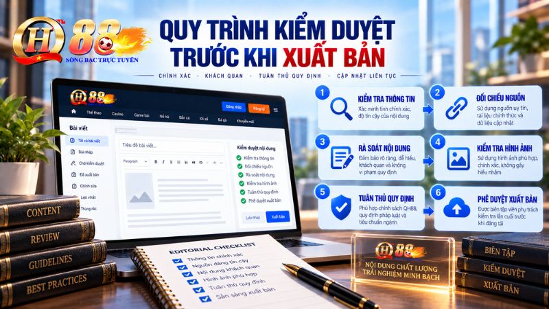 Chính Sách Biên Tập QH88 – Quy Trình Kiểm Duyệt Nội Dung
